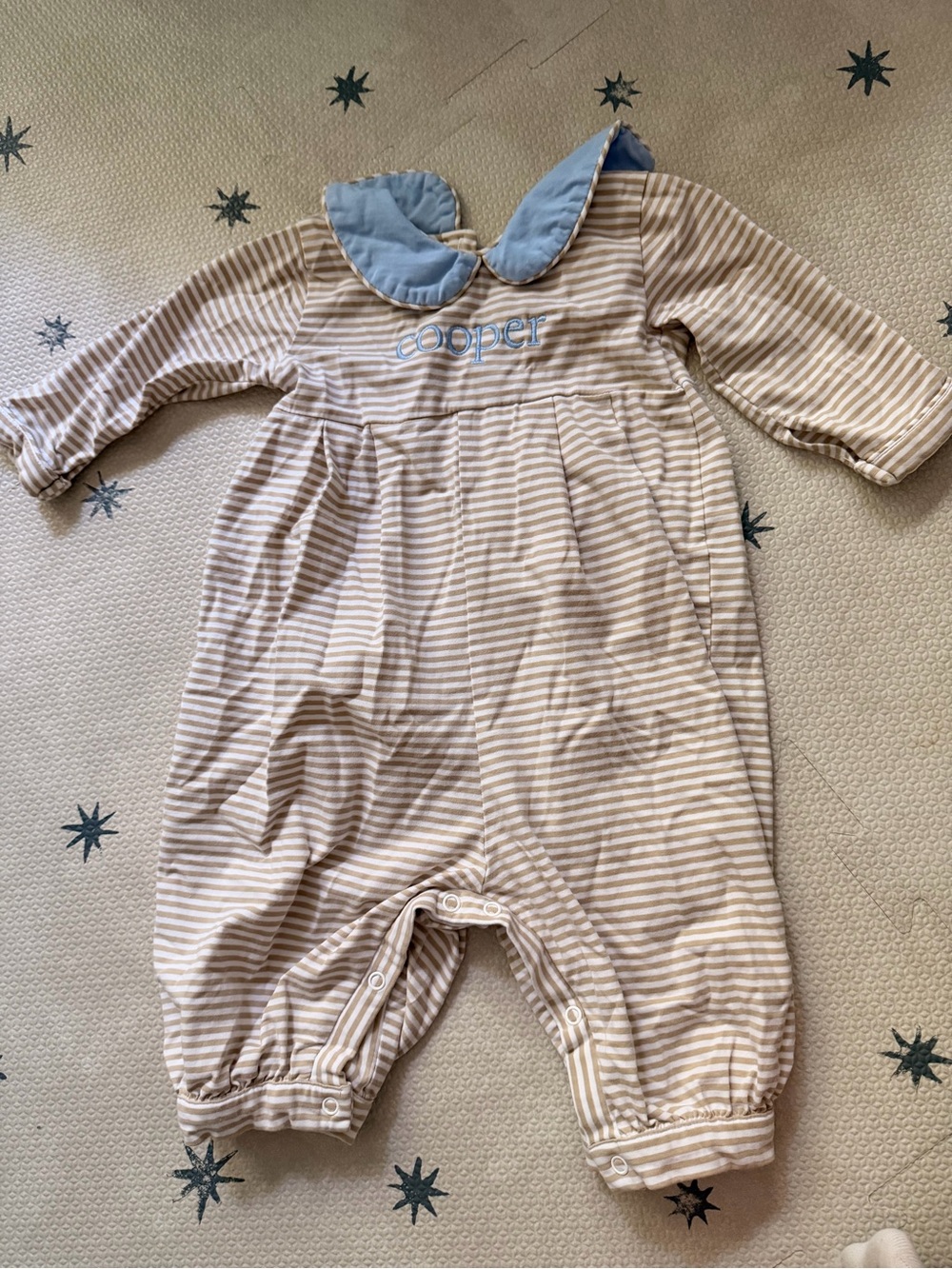 Cecil and Lou Striped Baby Romper
